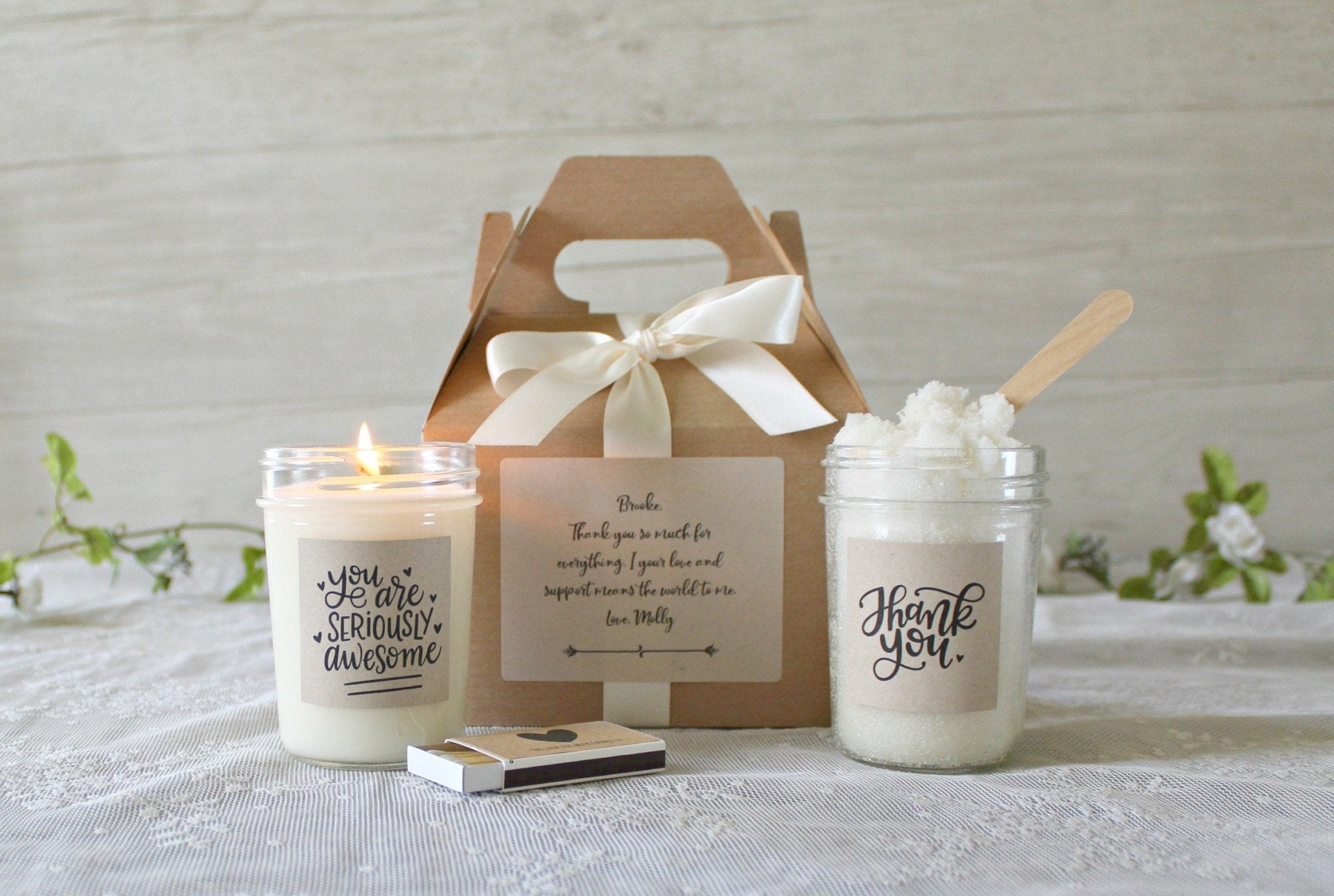 Thank You "Awesome" Gift Box - The Dancing Wick